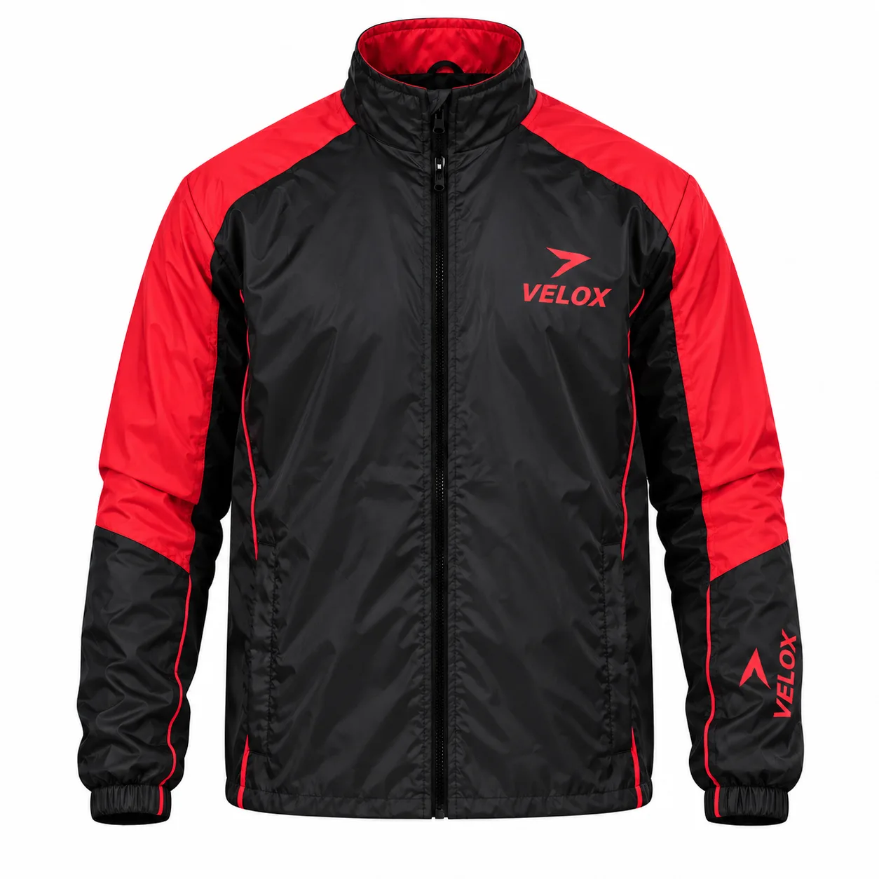 VELOX Black & Red Windbreaker