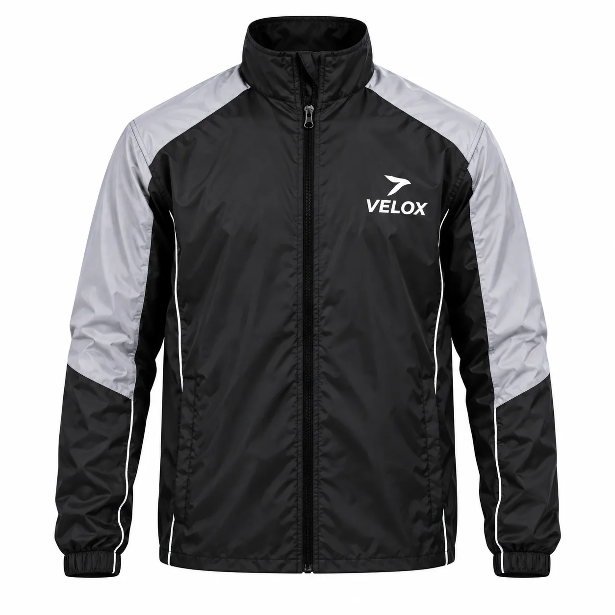 VELOX Black & Grey Windbreaker