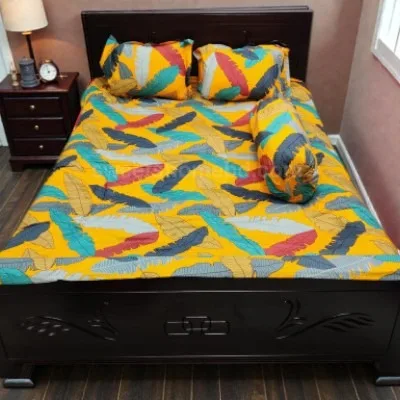 Twill Cotton Bed Sheet 4 Pcs Set