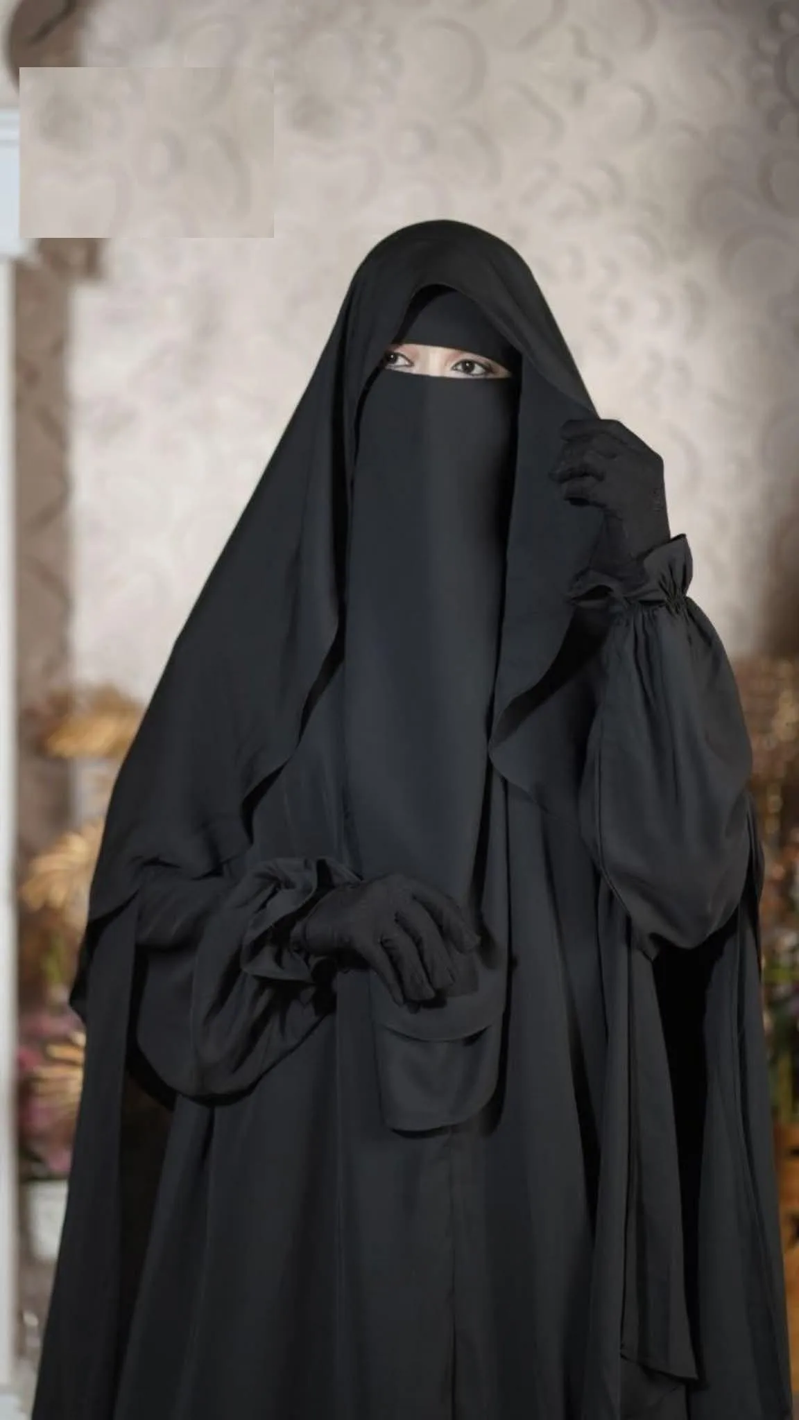 (B&V)Muslima Borkha Set with Hijab & Niqab | মুসলিমা বোরখা সেট