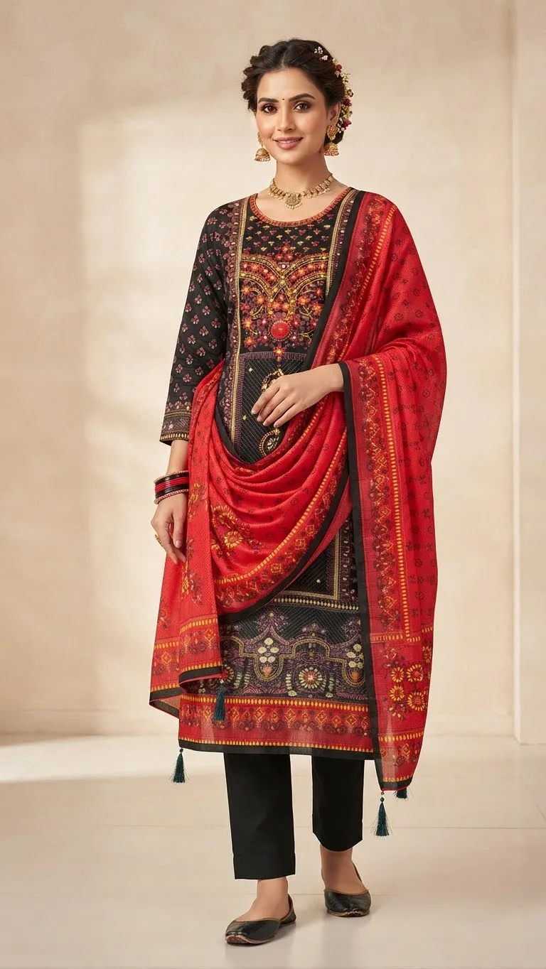 Kar Chupi Boutique Unstitched Three Piece for Women (2)