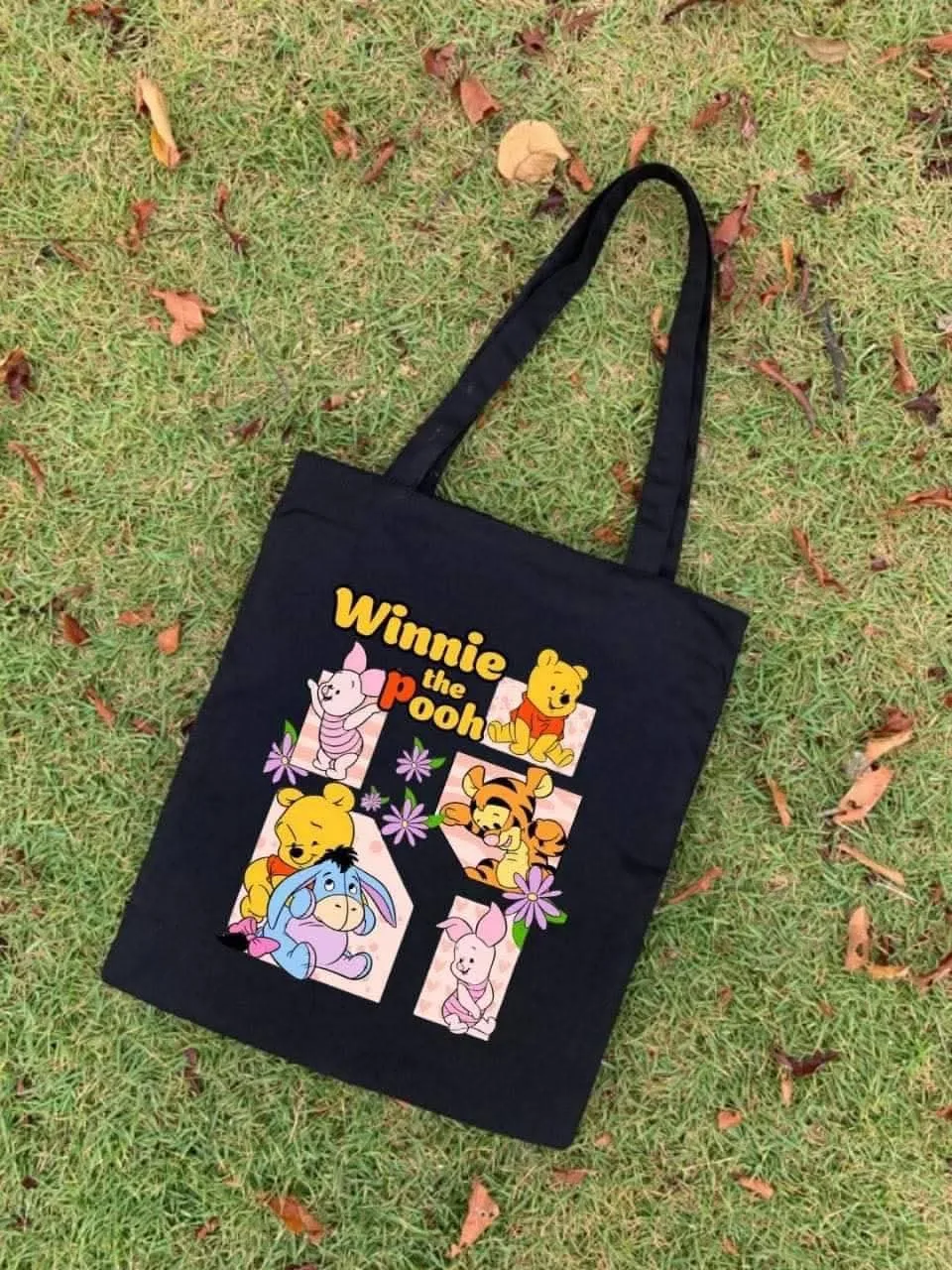 Premium Canvas Tote Bag â Custom DTF Rubber Print with Zipper (PART -6)