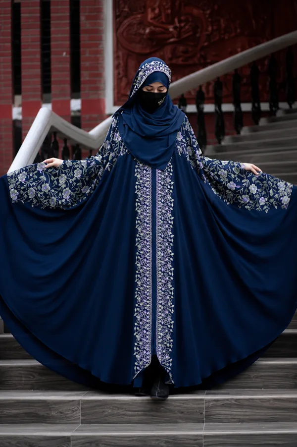 (B&V)Golap Kaptan Abaya with Hijab | গোলাপ কাপ্তান আবায়া