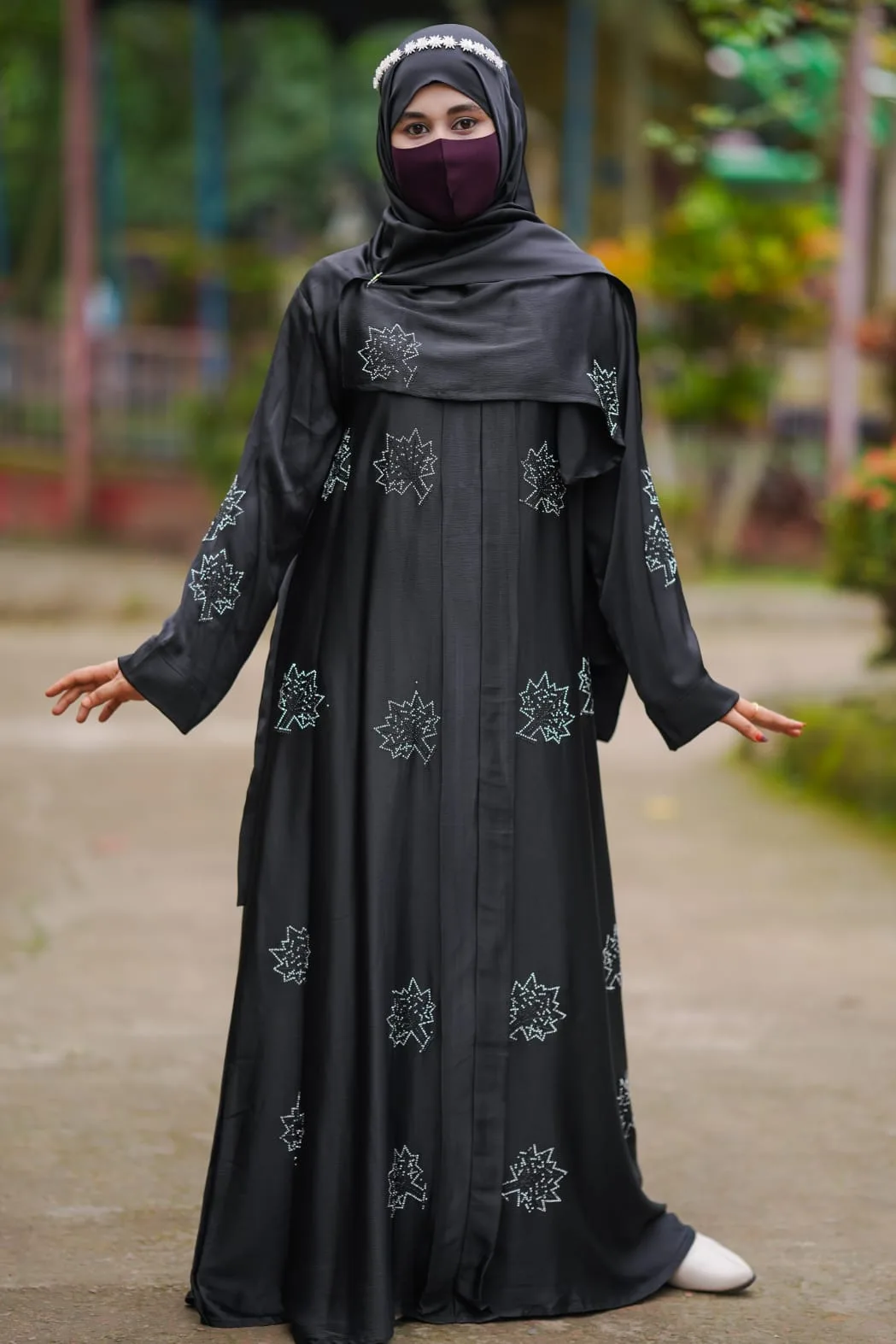 (B&V)Afran Stone Borka (Only Borka) | আফরিন বোরকা