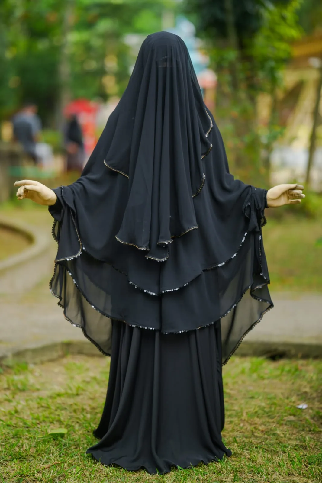 (B&V) Safa Borka Full Set with Hijab & Niqab | সাফা সেট