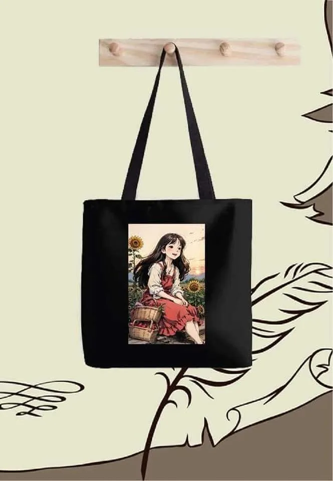 Premium Canvas Tote Bag â Custom DTF Rubber Print with Zipper (PART -3)