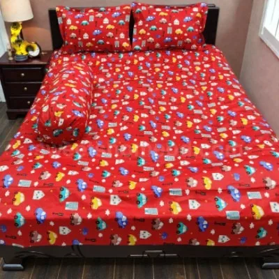 Twill Cotton Bed Sheet 4 Pcs Set (6)