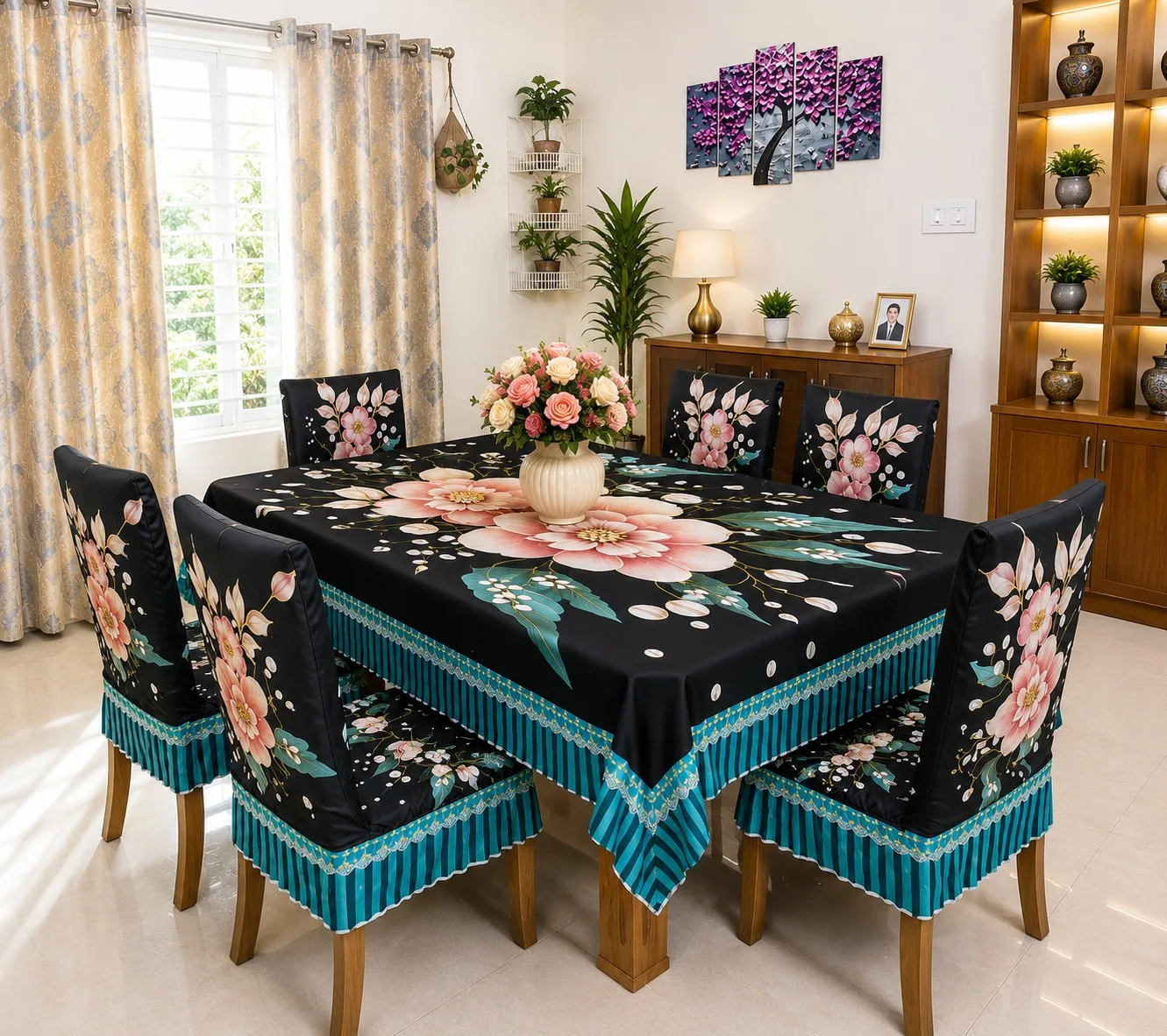 3D Print Premium Dining Cover Set with 6 Chair Covers (Copy)