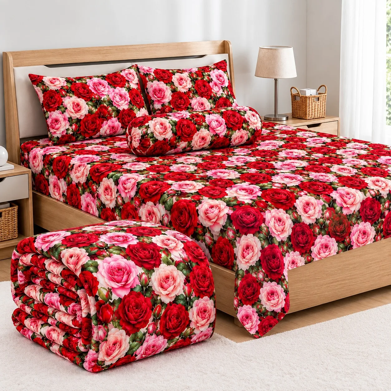 5 Pieces 3D Print Comforter Set (3)