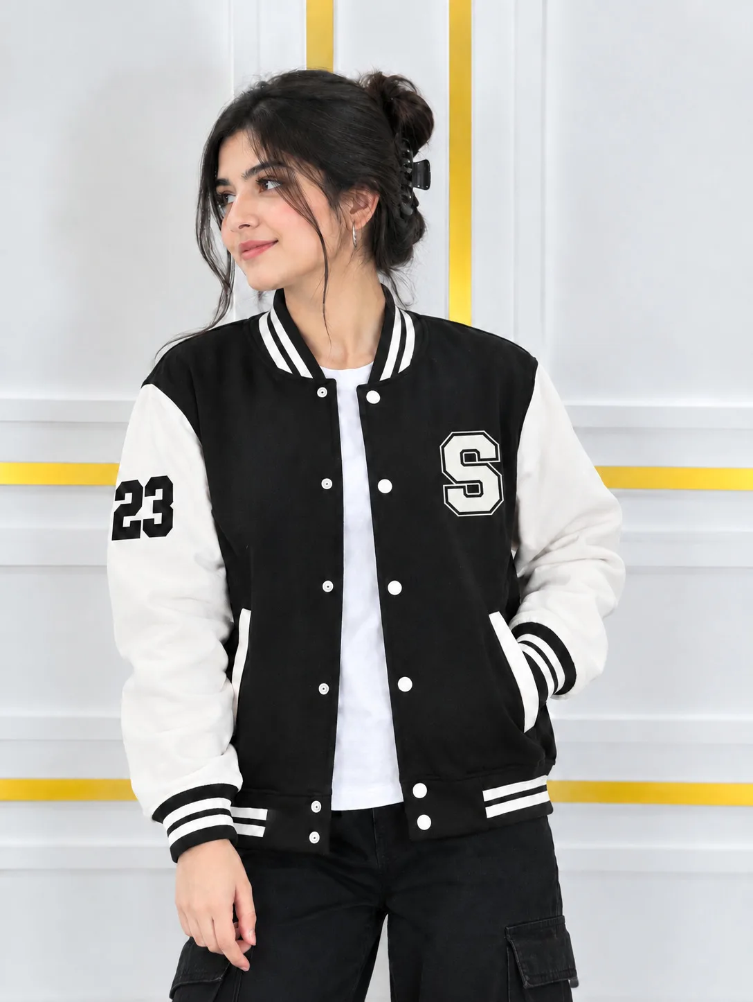 Stylish Cotton Varsity Jacket (3)