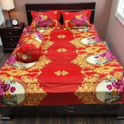 Twill Cotton Bed Sheet 4 Pcs Set (12)