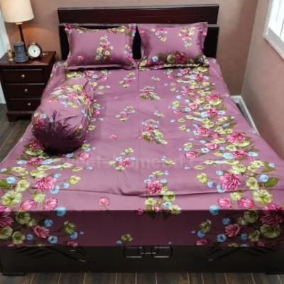 Twill Cotton Bed Sheet 4 Pcs Set (8)