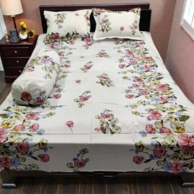 Twill Cotton Bed Sheet 4 Pcs Set